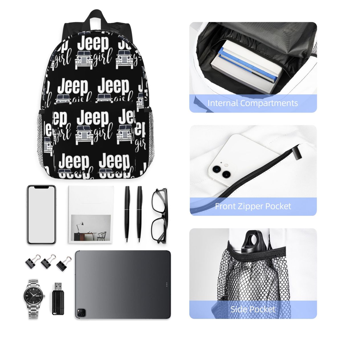 Women'S Jeep Bags - Plecak Jeep Girl, Wyprzedaż, Plecak na