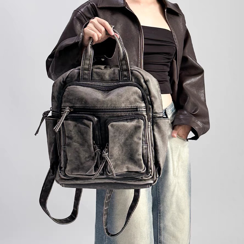 Women Bags In Trend - Luksusowe, miękkie plecaki ze skóry PU,