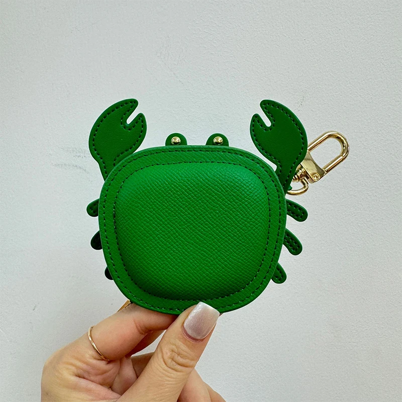 Mini Backpack Women - Krab portmonetka skórzany mini portfel z