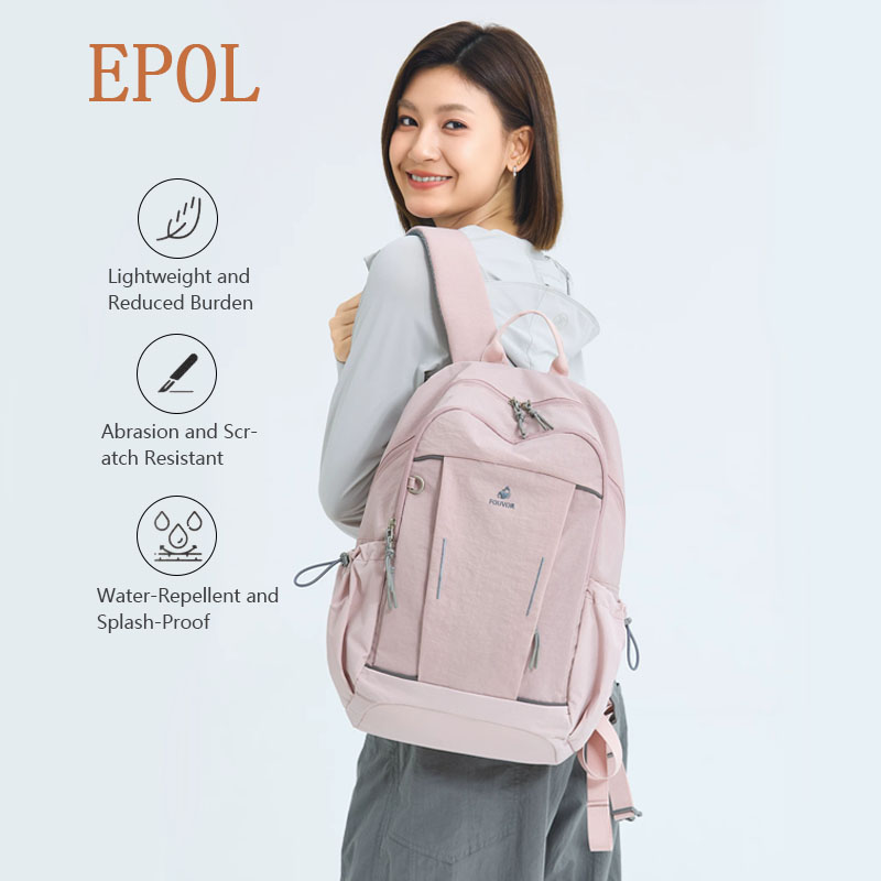 Women Bags In Trend - Plecak damski płócienny EPOL, trend 2026,