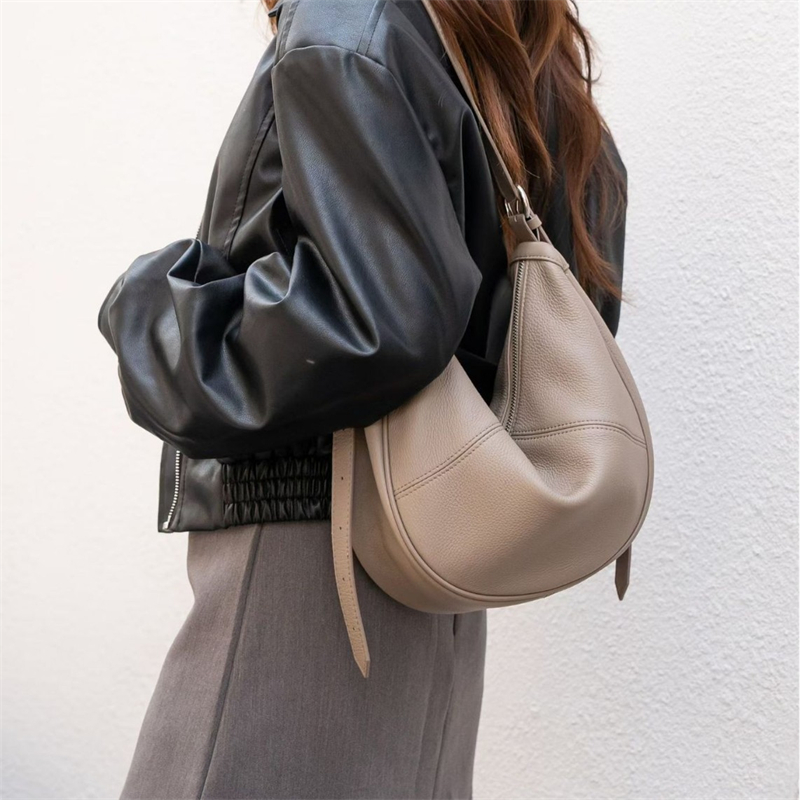 Women Bags For Work - BURMINSA Miękka Torba Hobo w Kształcie