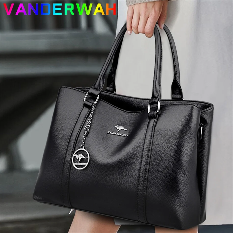 Women'S Kangaroo Bags - Damska torba na ramię Miękka skórzana