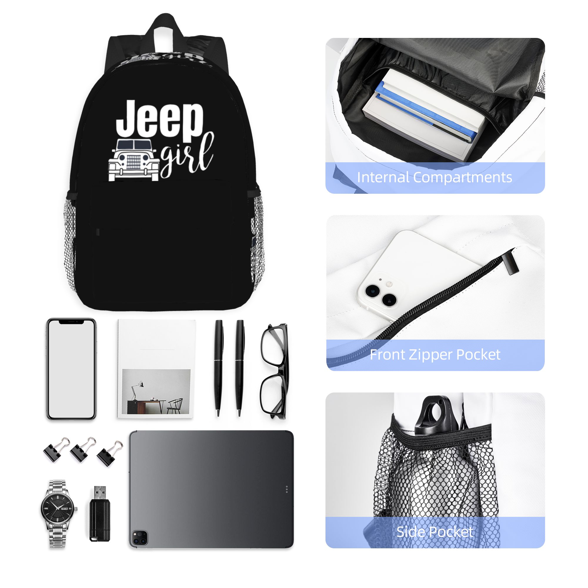 Women'S Jeep Bags - Plecak Jeep Girl, Wyprzedaż, Duża Pojemność,