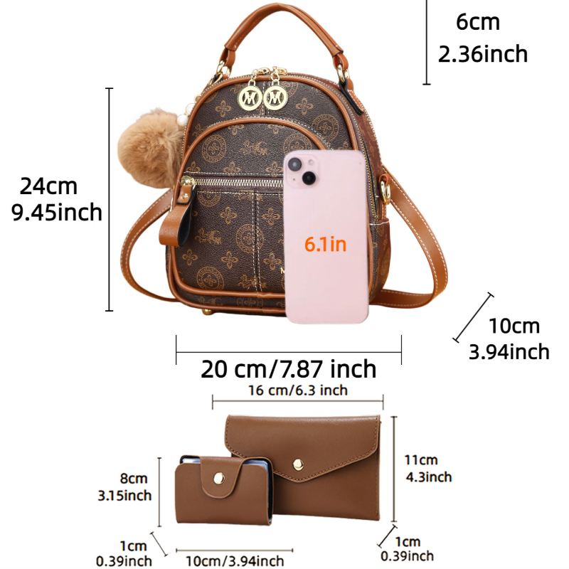 3-częściowy zestaw toreb damsk – Mini Backpack Women recenzja i cena