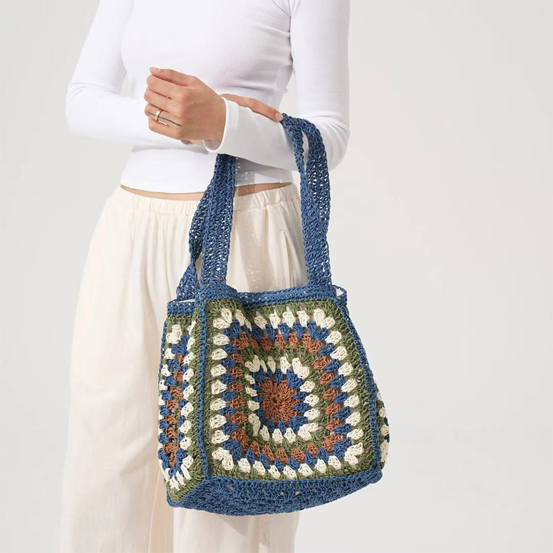 Letnia ręcznie tkana torba, wz – Crochet Market Bag recenzja i cena